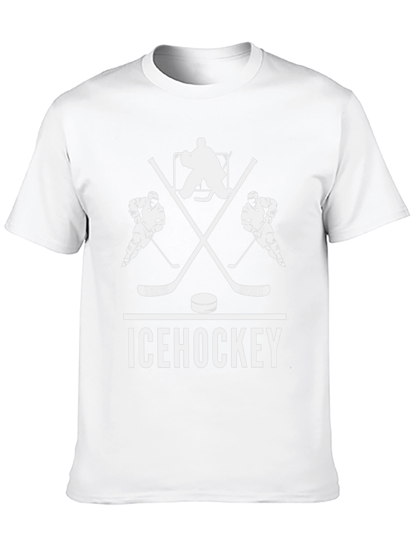 Ice Hockey Graphic T-Shirt - Black Cotton Tee