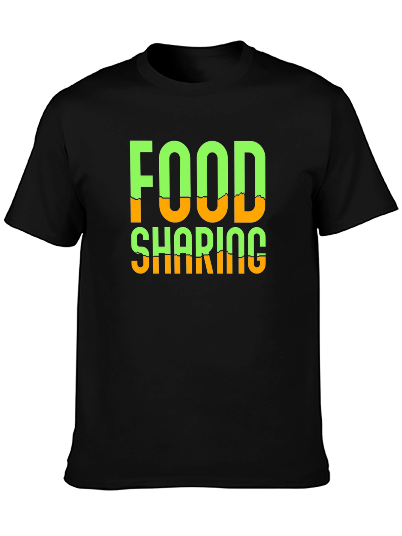 Food Sharing Graphic Tee - Black