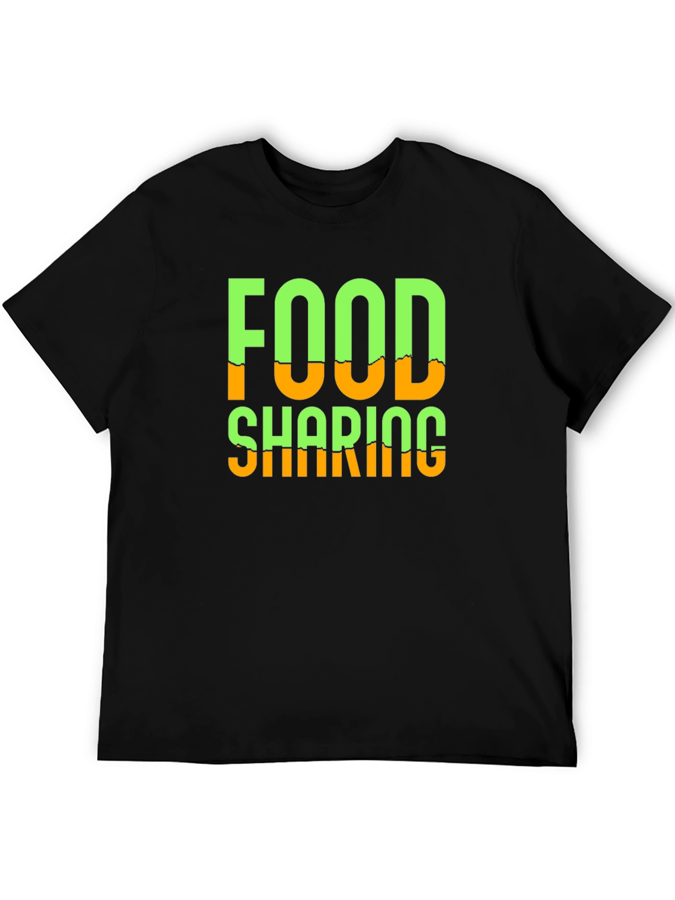 Food Sharing Graphic Tee - Black