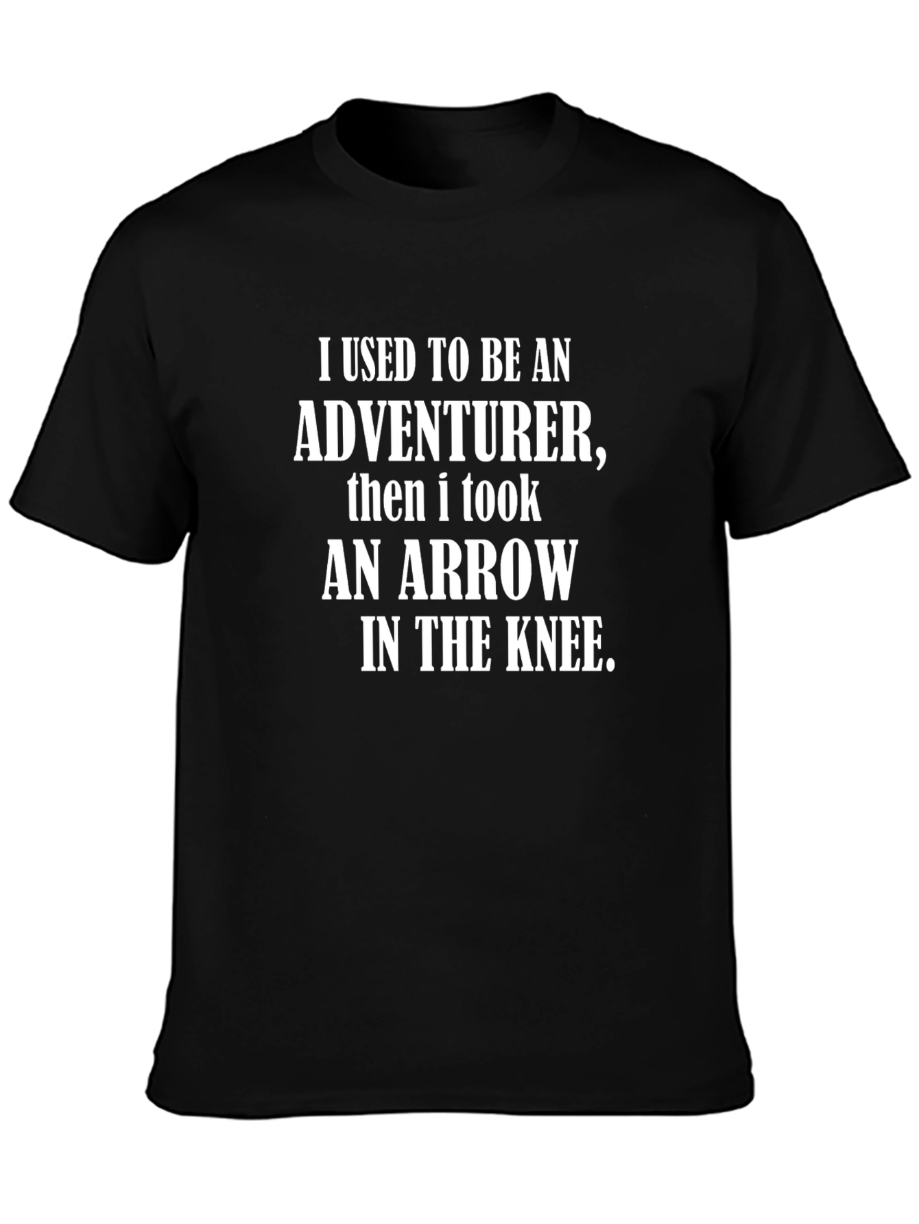 Adventurer Arrow Knee T-Shirt - Black