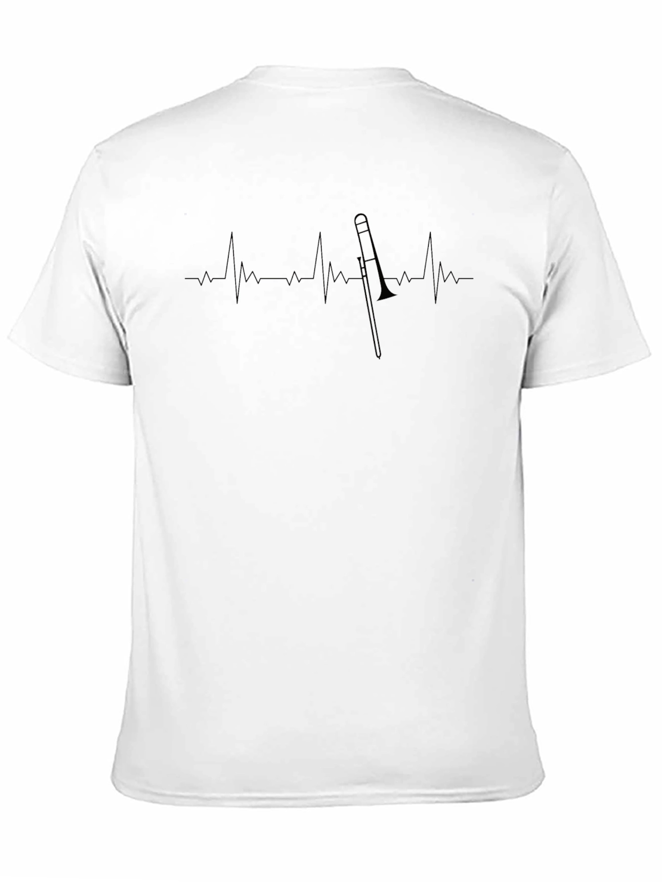 Trombone Heartbeat Graphic Tee - Musicians Style