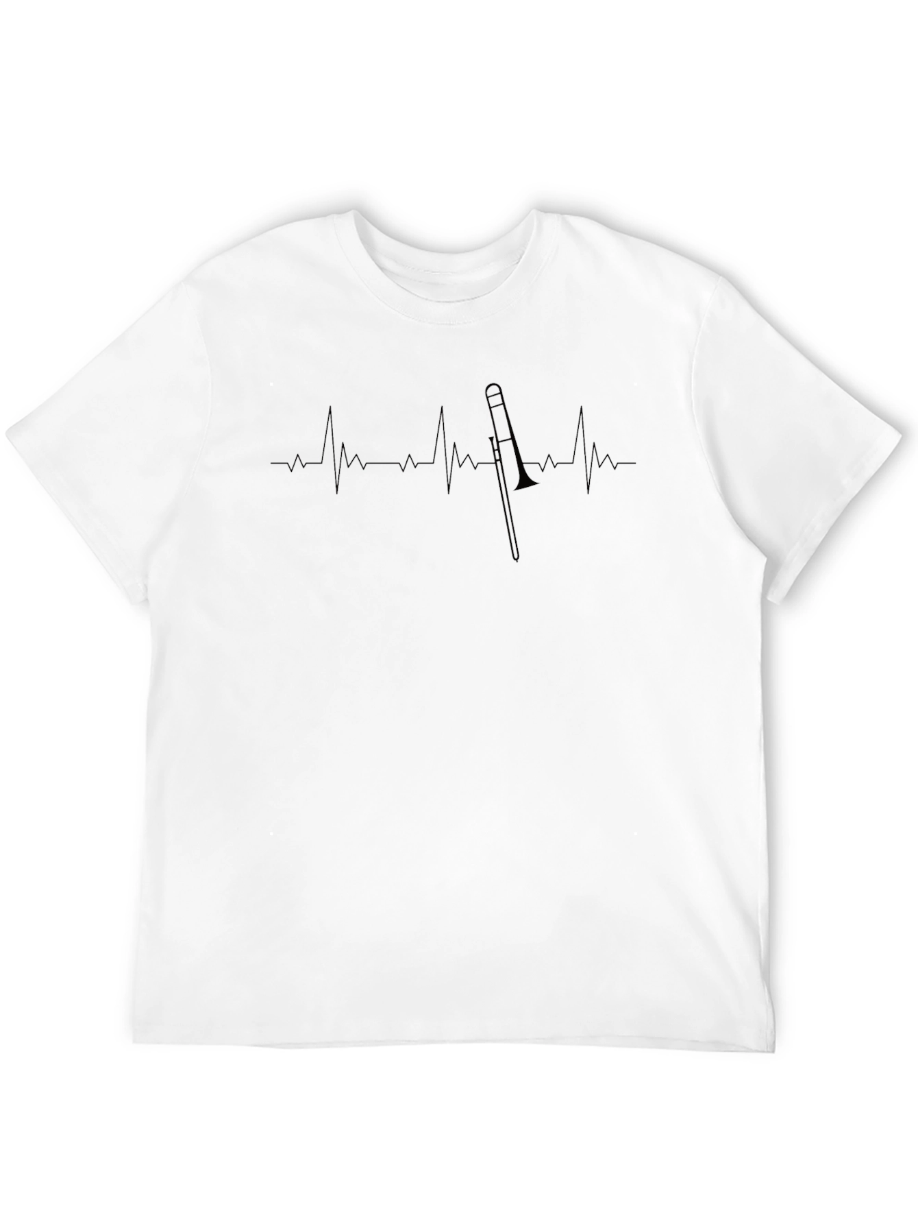Trombone Heartbeat Graphic Tee - Musicians Style