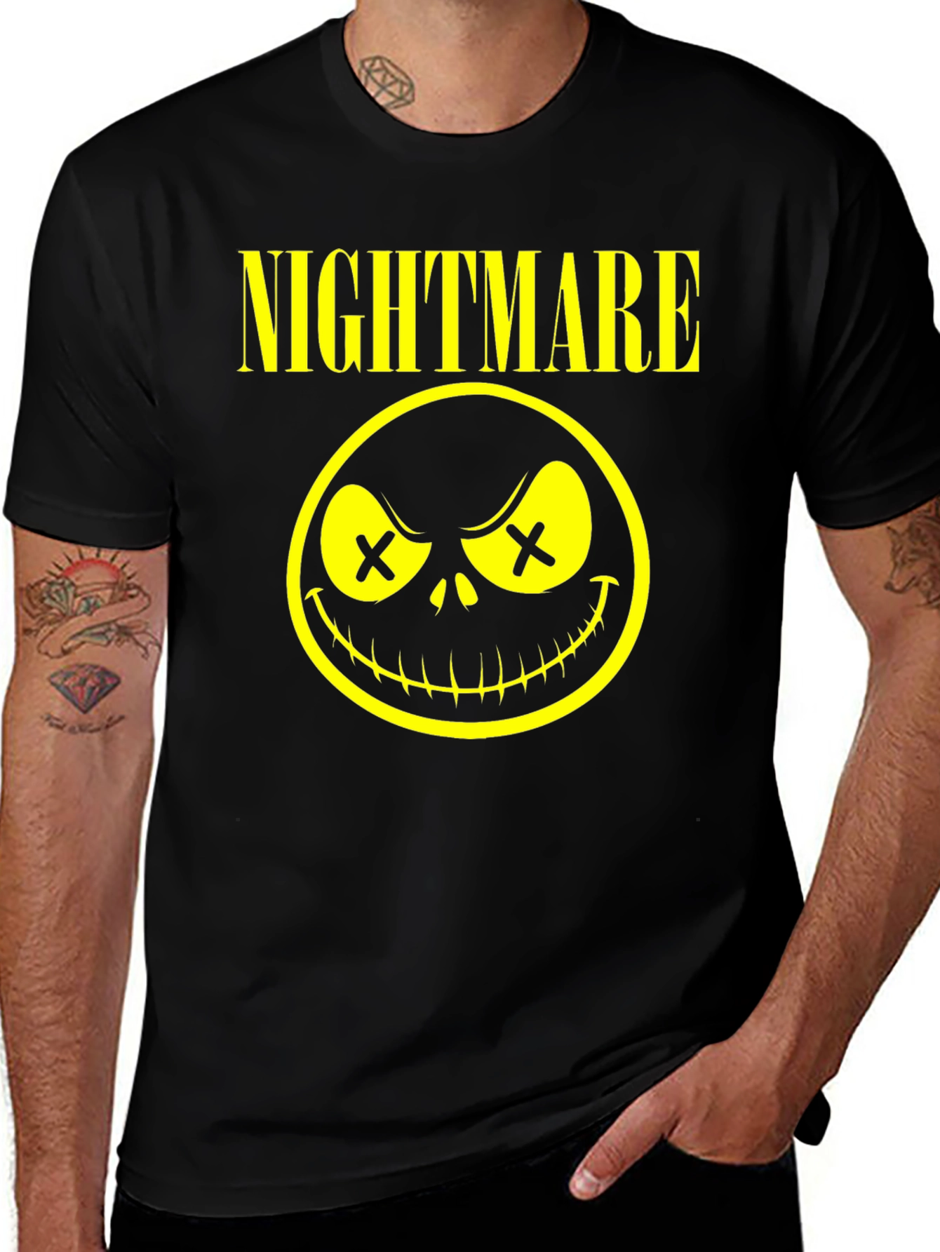 Nightmare Graphic T-Shirt - Black Cotton Tee