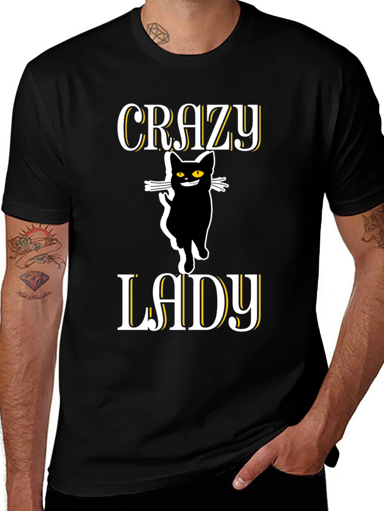 Crazy Cat Lady T-Shirt - Fun & Quirky Tee