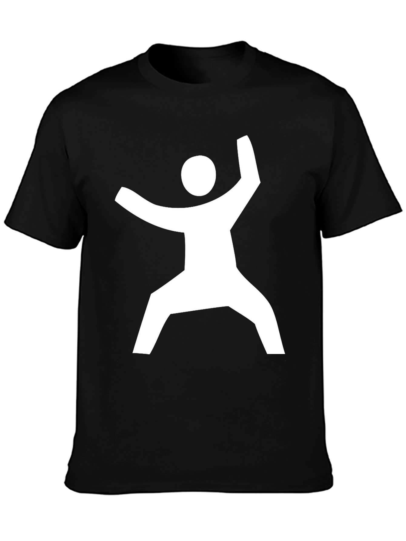 Modern Graphic Tee - Geometric Man Design