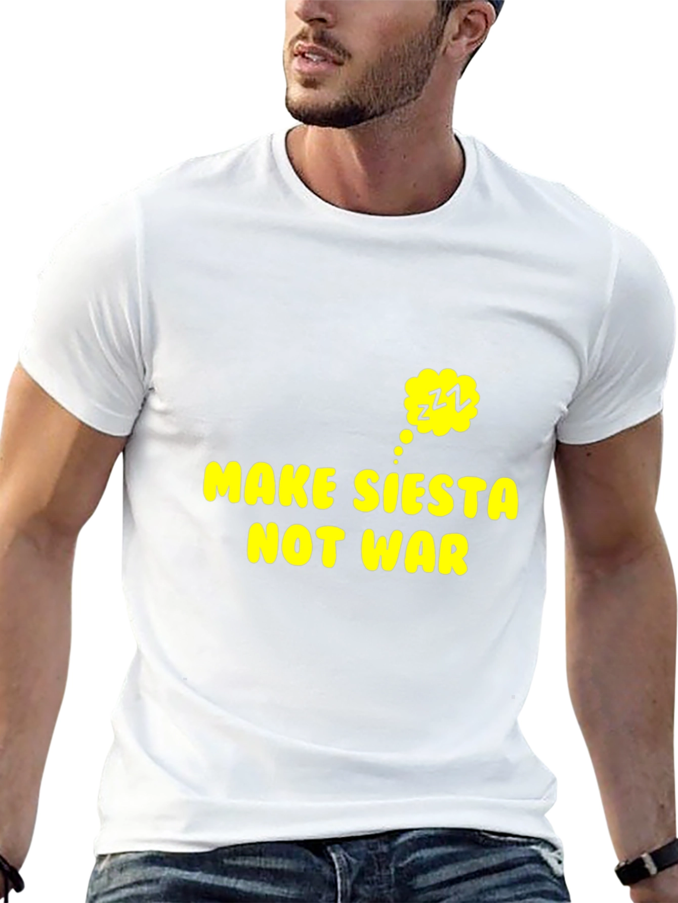 Make Siesta Not War T-Shirt - Funny Slogan Tee
