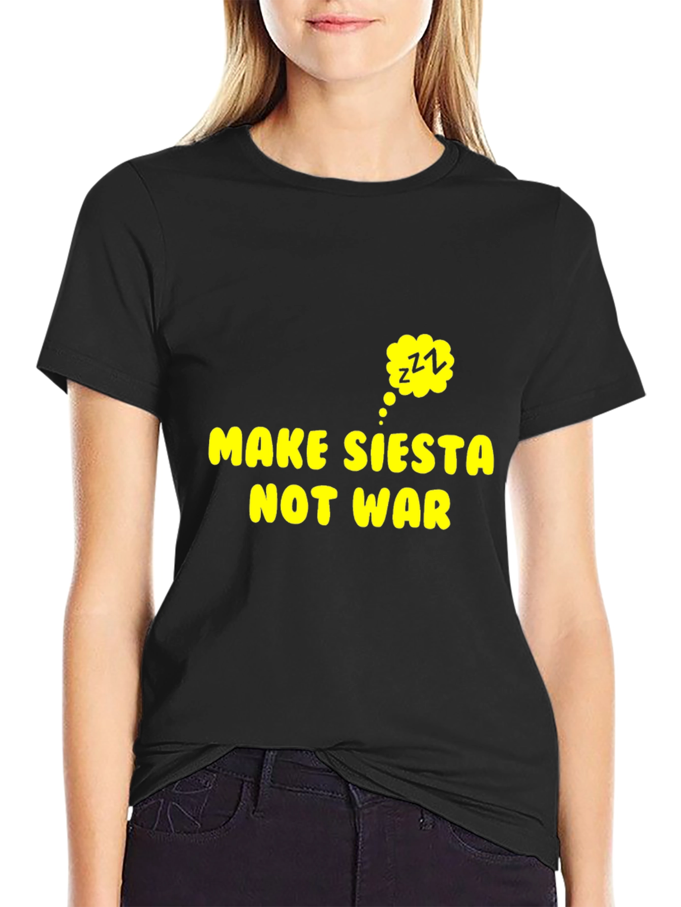 Make Siesta Not War T-Shirt - Funny Slogan Tee