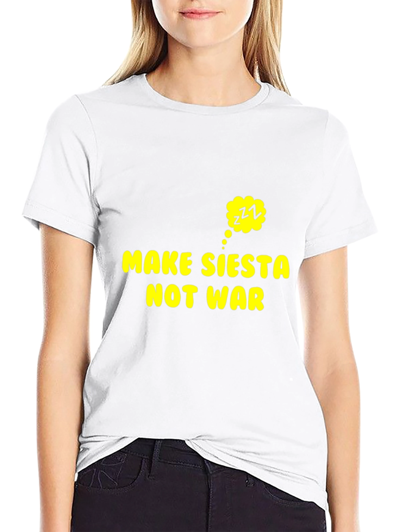 Make Siesta Not War T-Shirt - Funny Slogan Tee