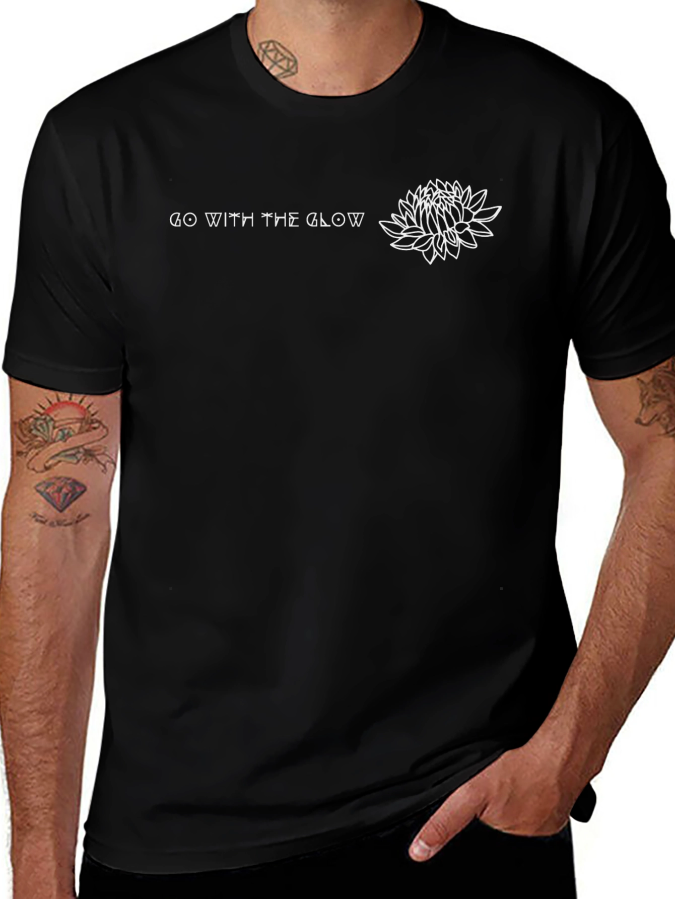 Go With The Glow Graphic T-Shirt - Black