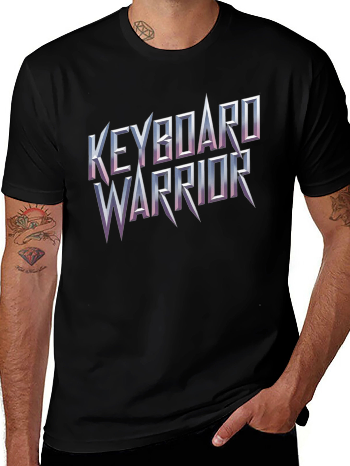 Keyboard Warrior Black T-Shirt