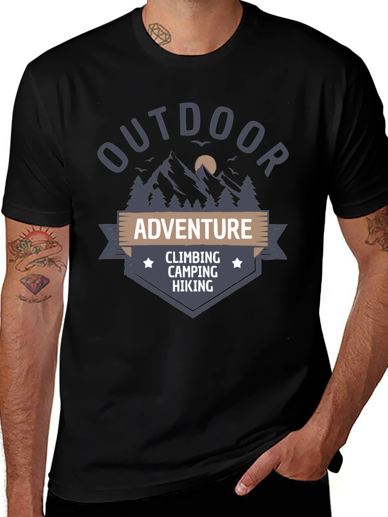 Outdoor Adventure T-Shirt - Climbing Camping Hiking