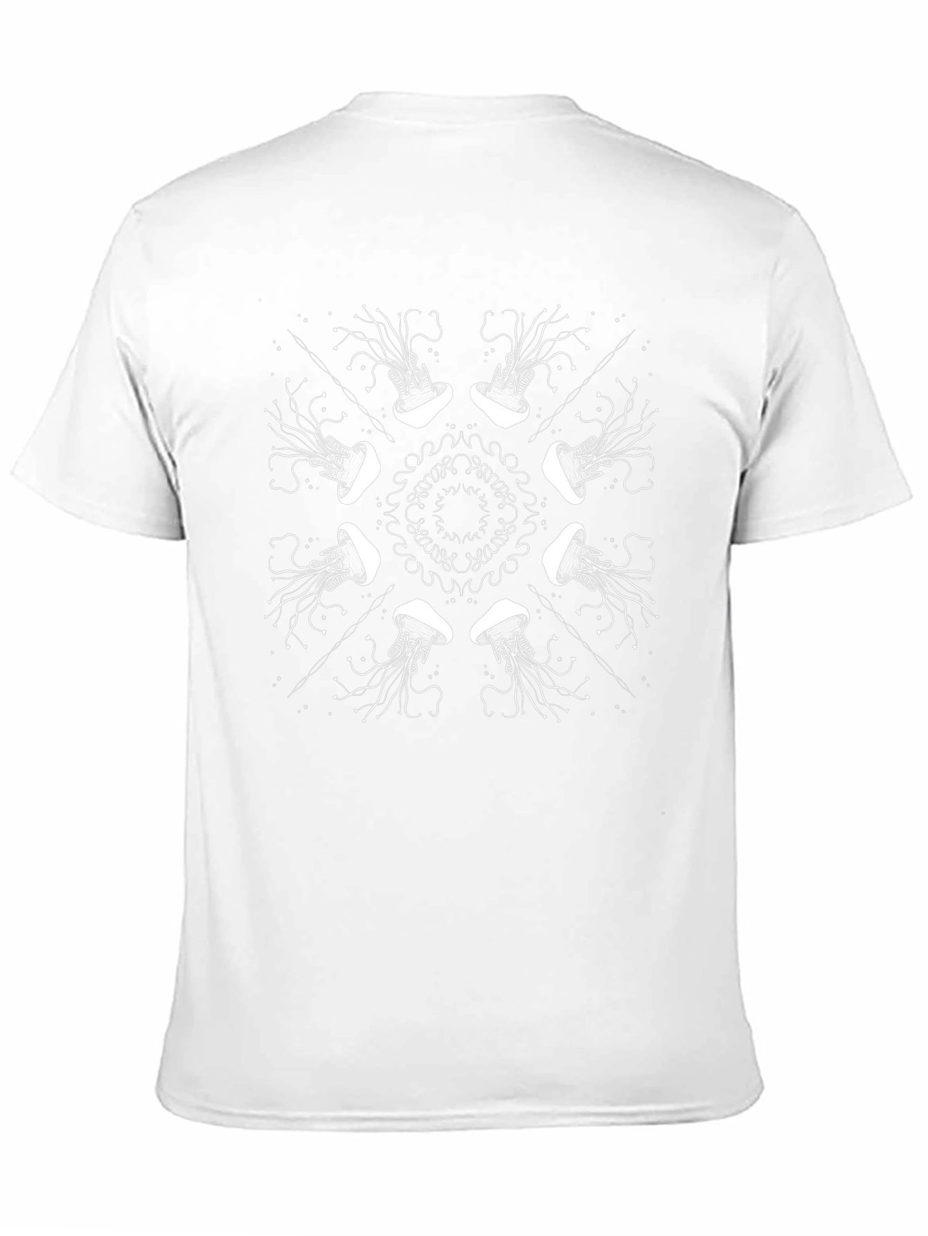 Jellyfish Mandala Black T-Shirt