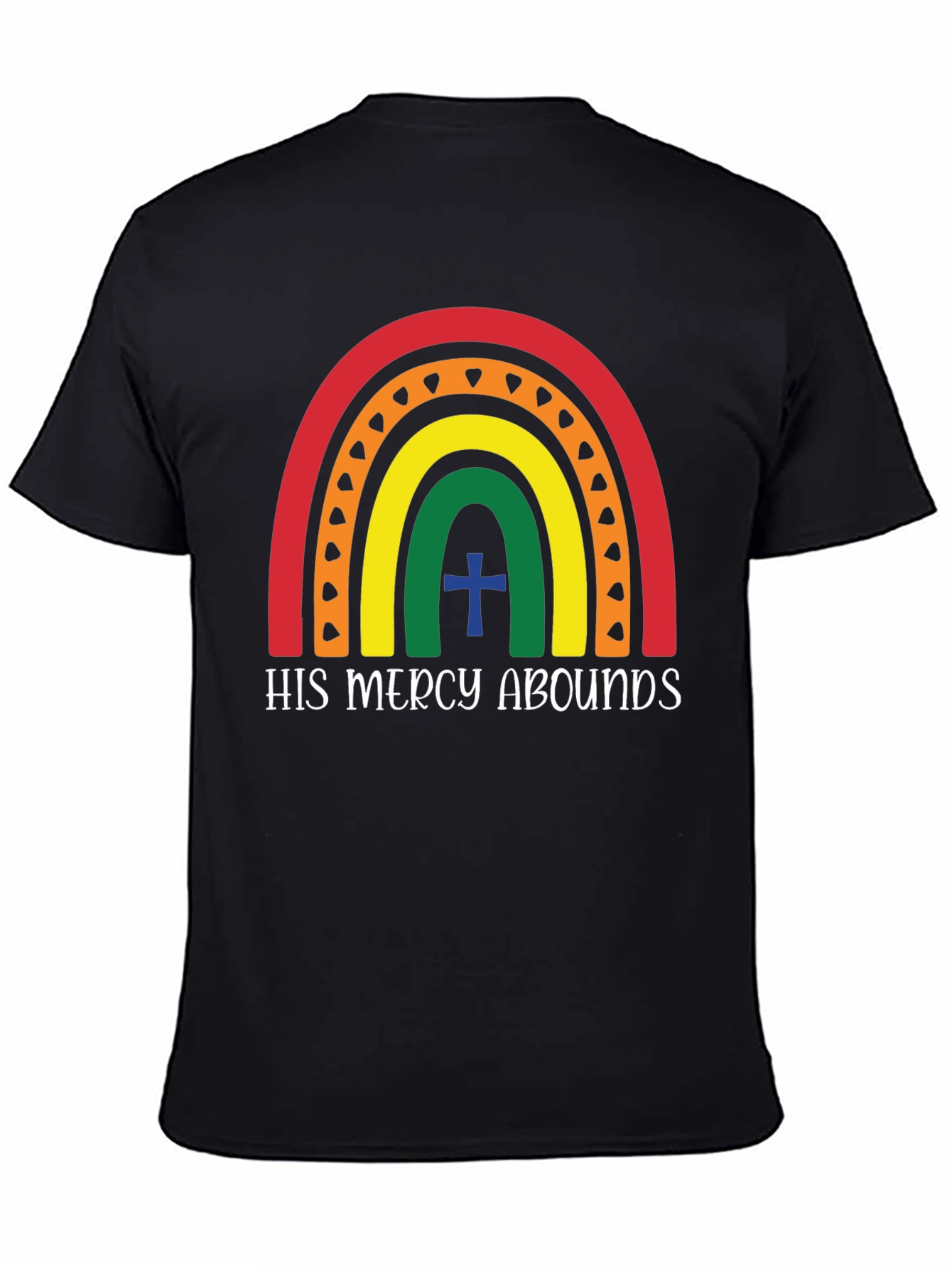 His Mercy Abounds Rainbow Graphic Tee