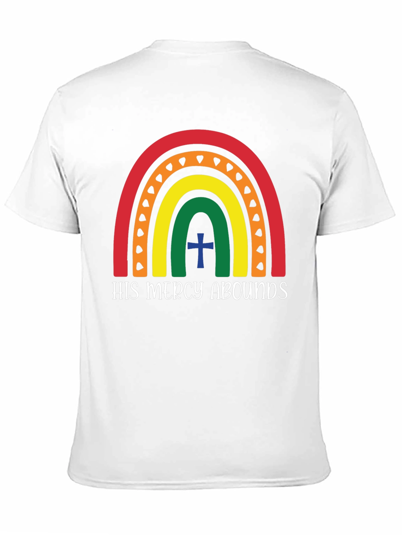 His Mercy Abounds Rainbow Graphic Tee