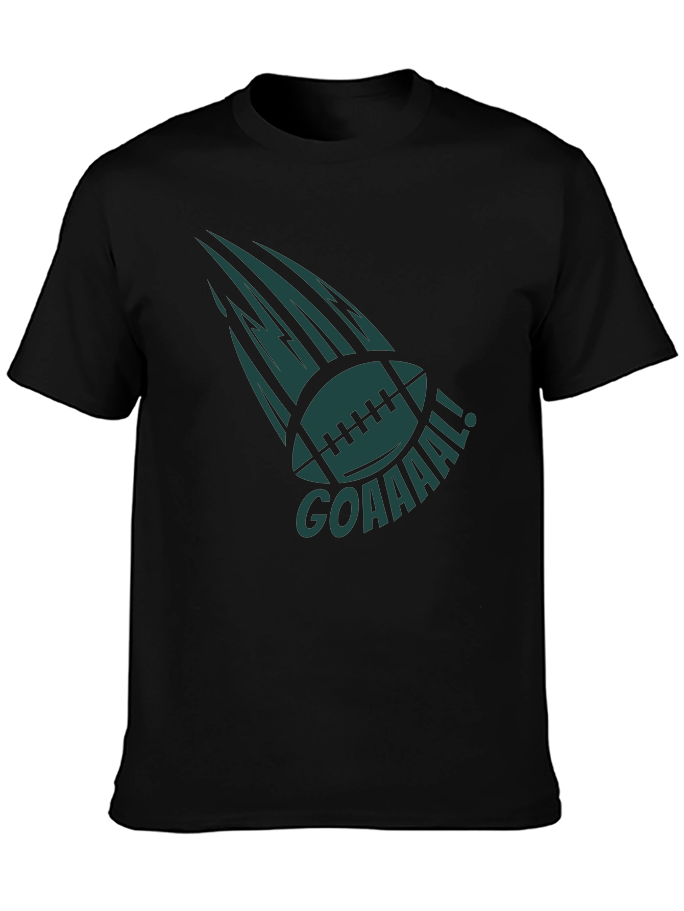 GOAAAAL! Football Graphic Tee - Black