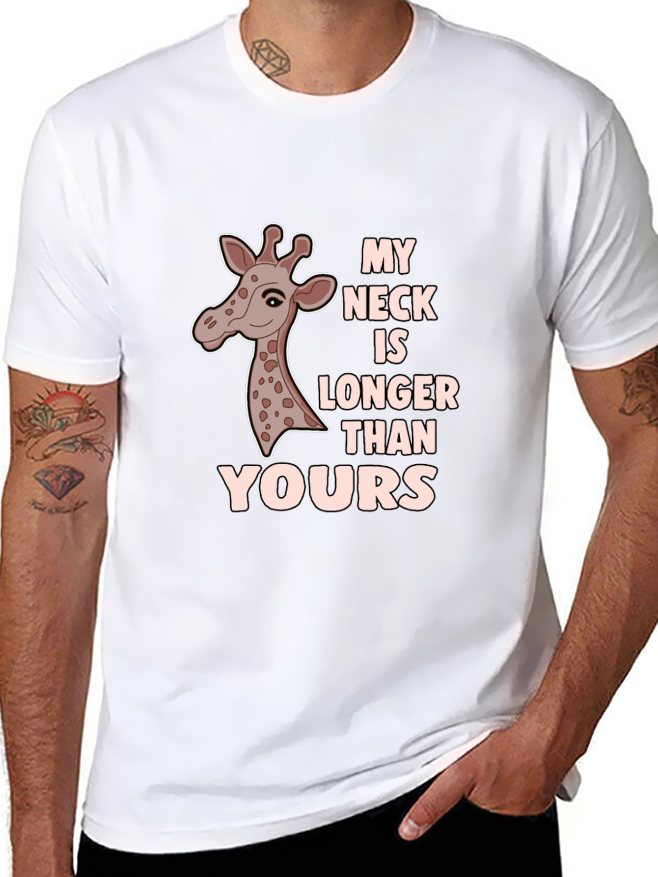 Funny Giraffe T-Shirt - My Neck Is Longer