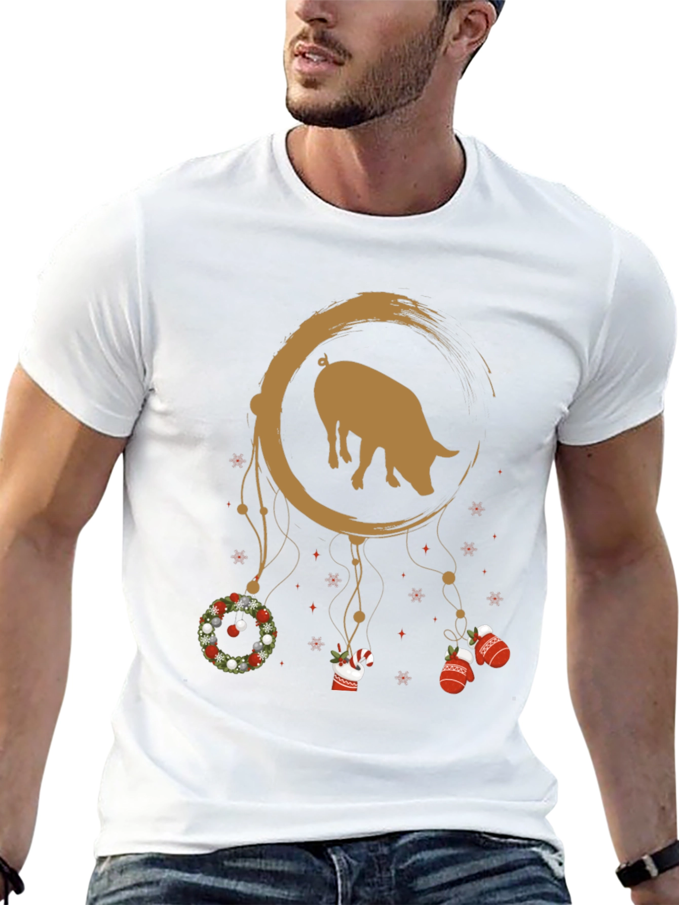 Pig Dreamcatcher Graphic Tee - Holiday Edition