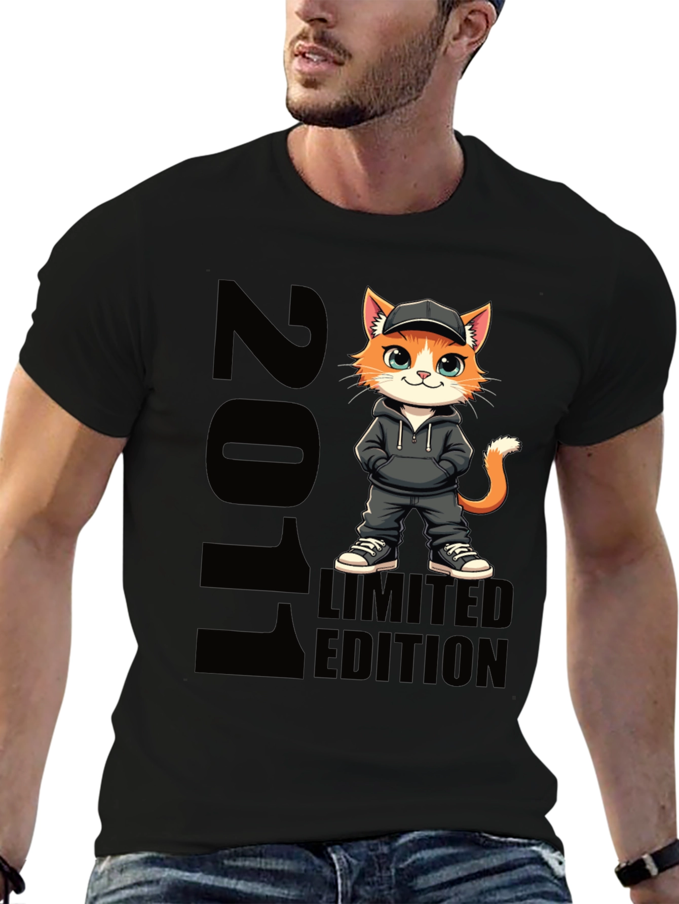 2011 Limited Edition Cartoon Cat T-Shirt
