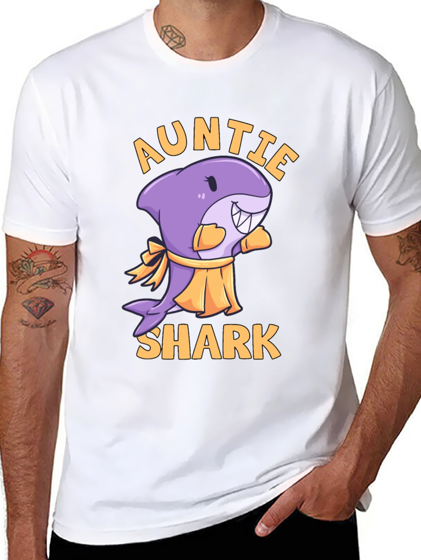 Auntie Shark Graphic Tee