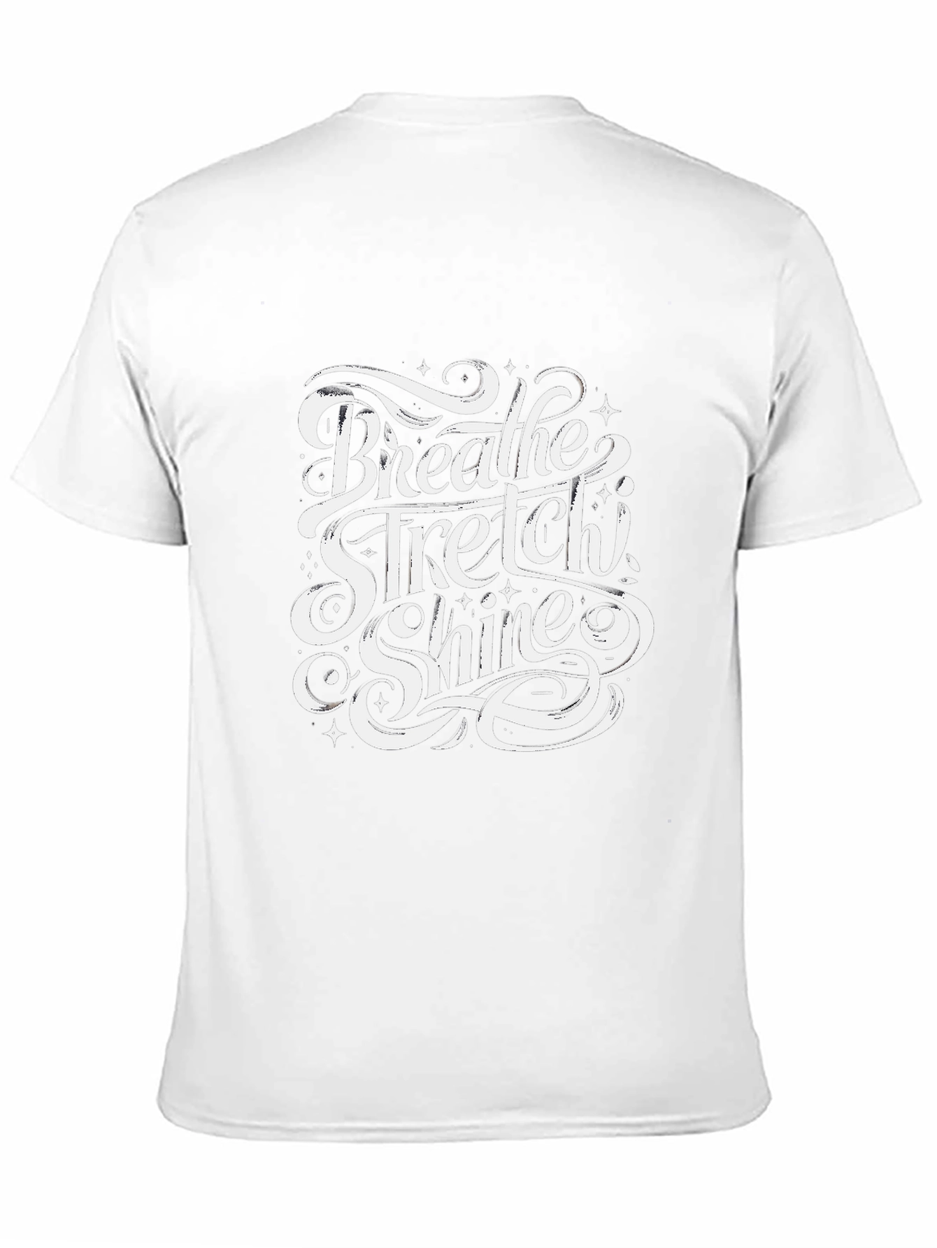 Breathe Stretch Shine Graphic T-Shirt - Black