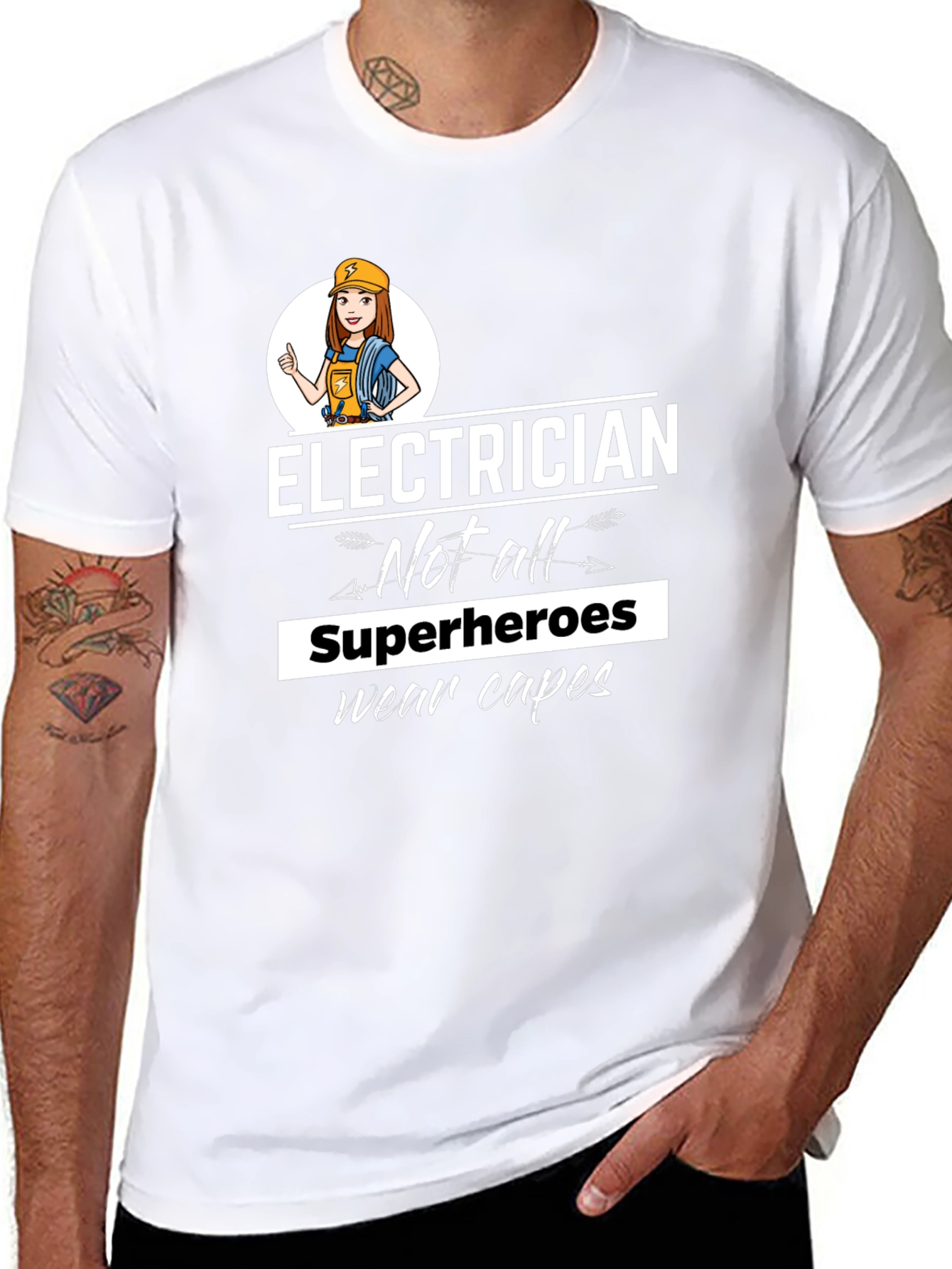 Electrician Superheroes T-Shirt
