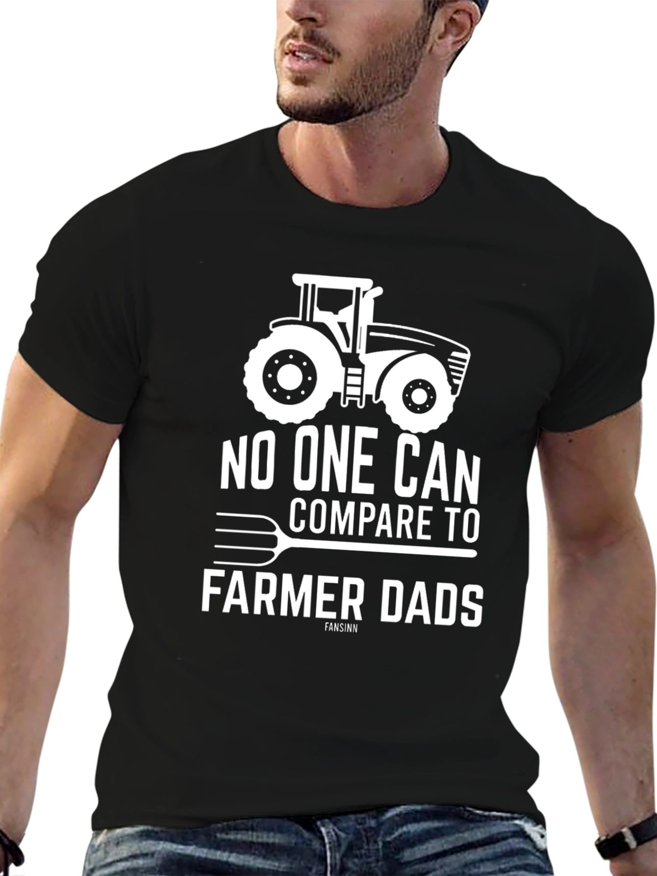 Farmer Dad T-Shirt - Tractor Graphic Tee