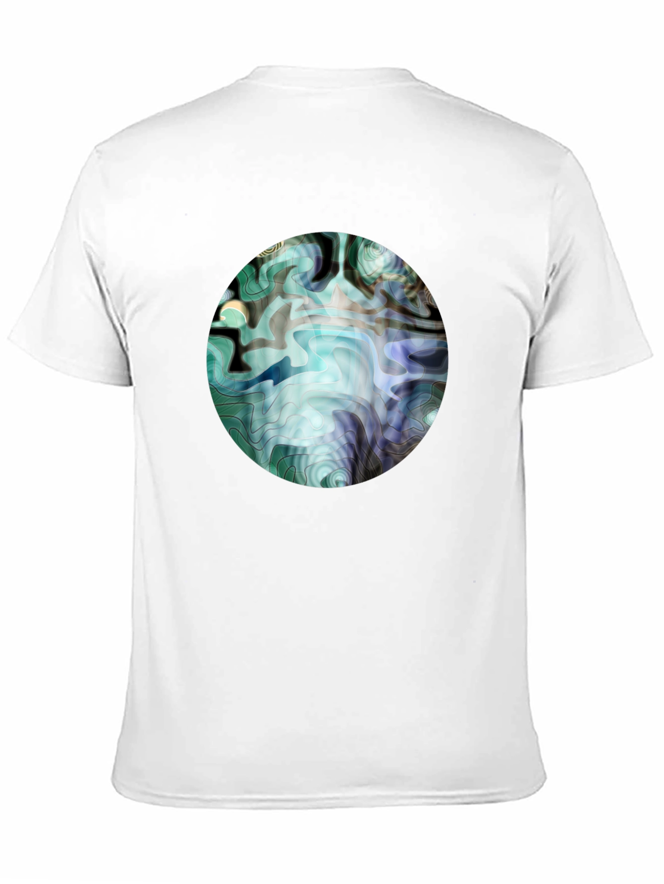 Abstract Graphic Print Black T-Shirt