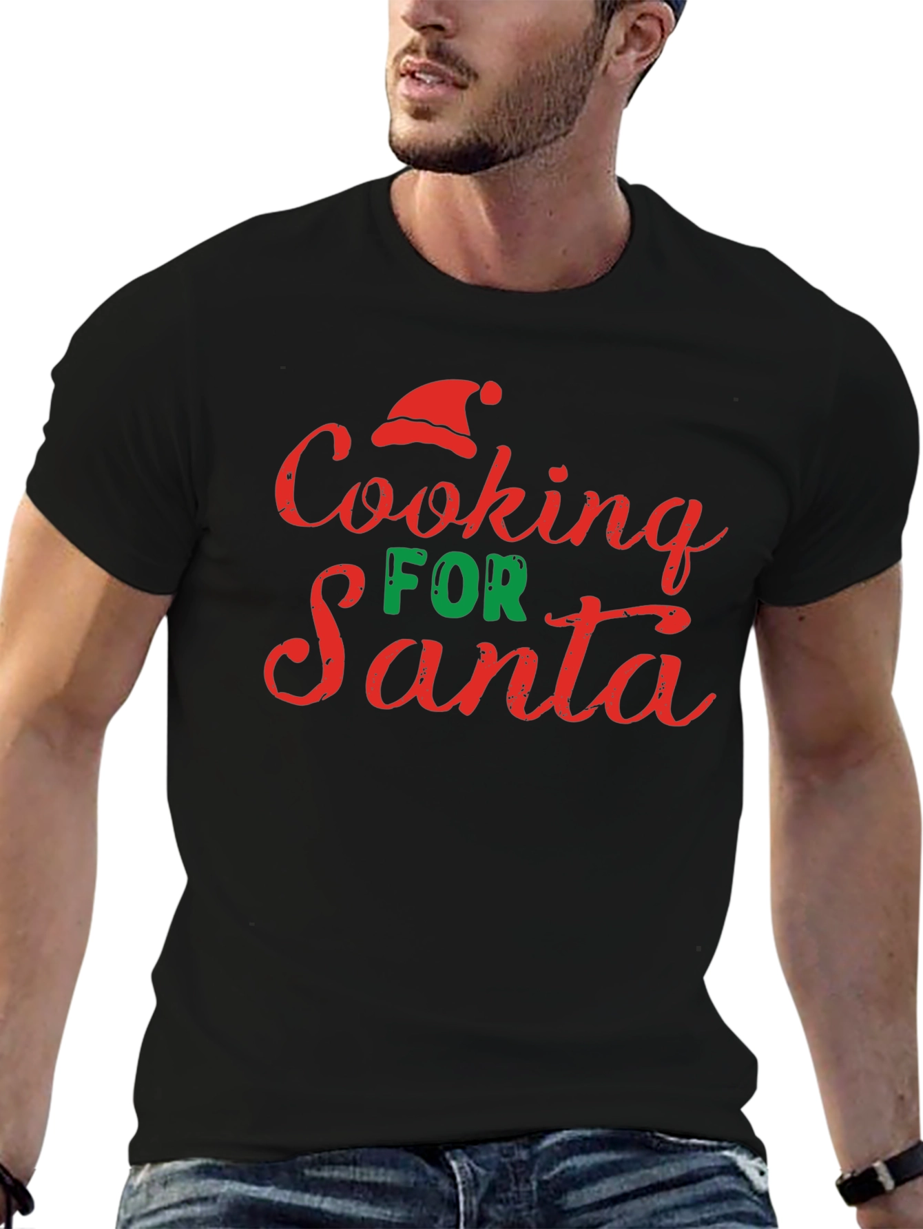 Cooking For Santa Christmas Graphic T-Shirt