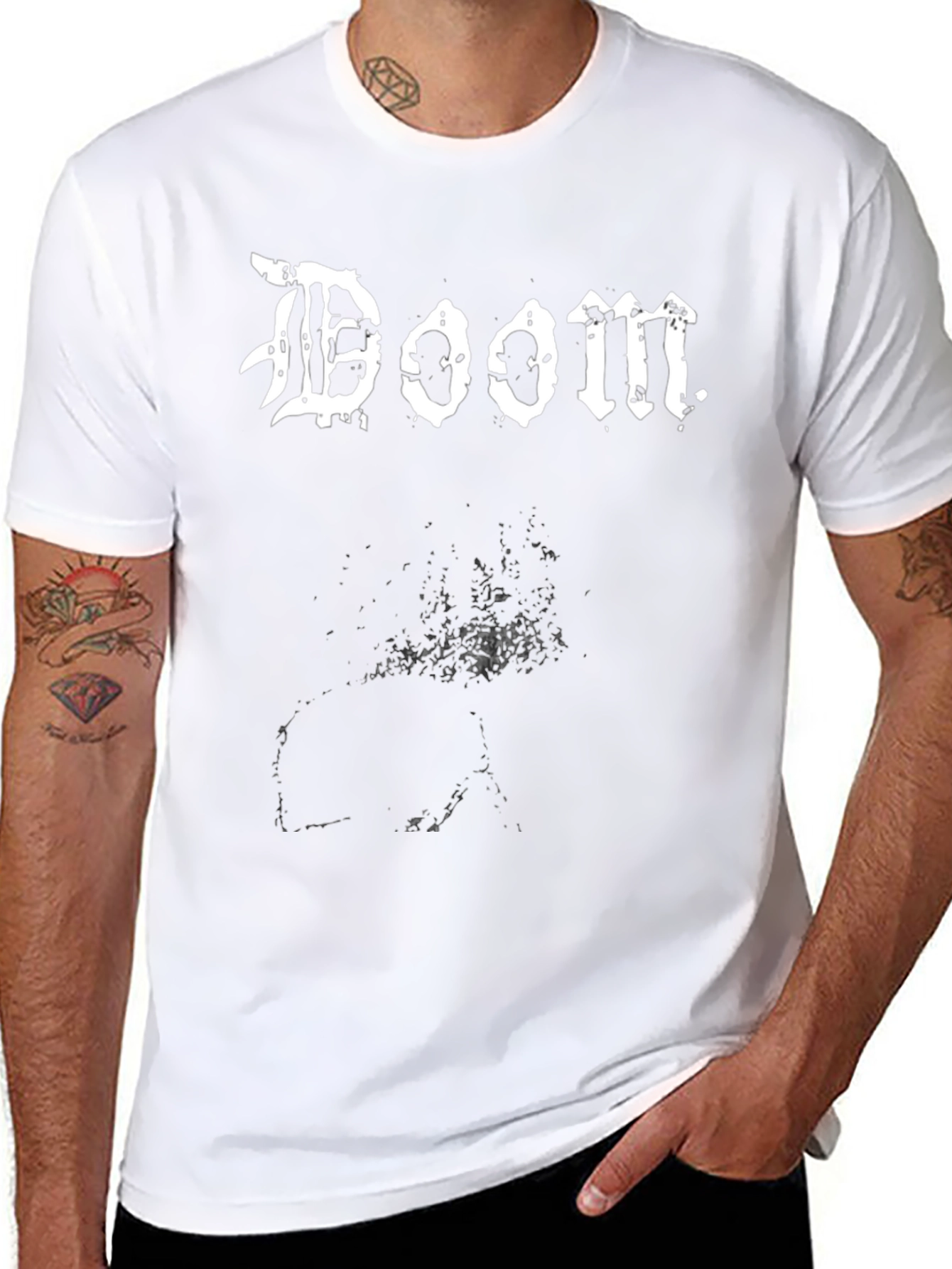 Doom Band T-Shirt - Black Metal Inspired Graphic Tee