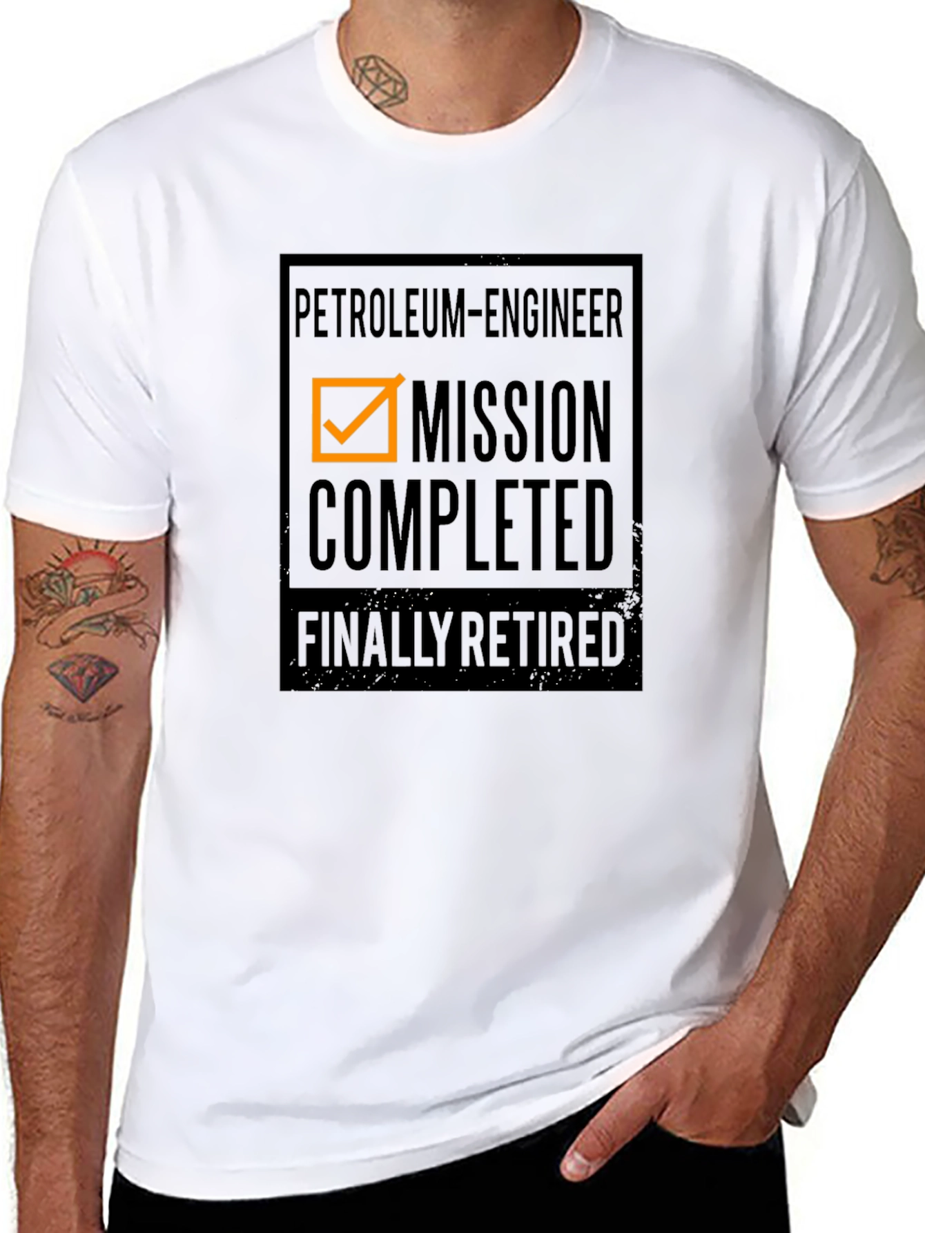 Petroleum Engineer Retired T-Shirt - Mission Complete