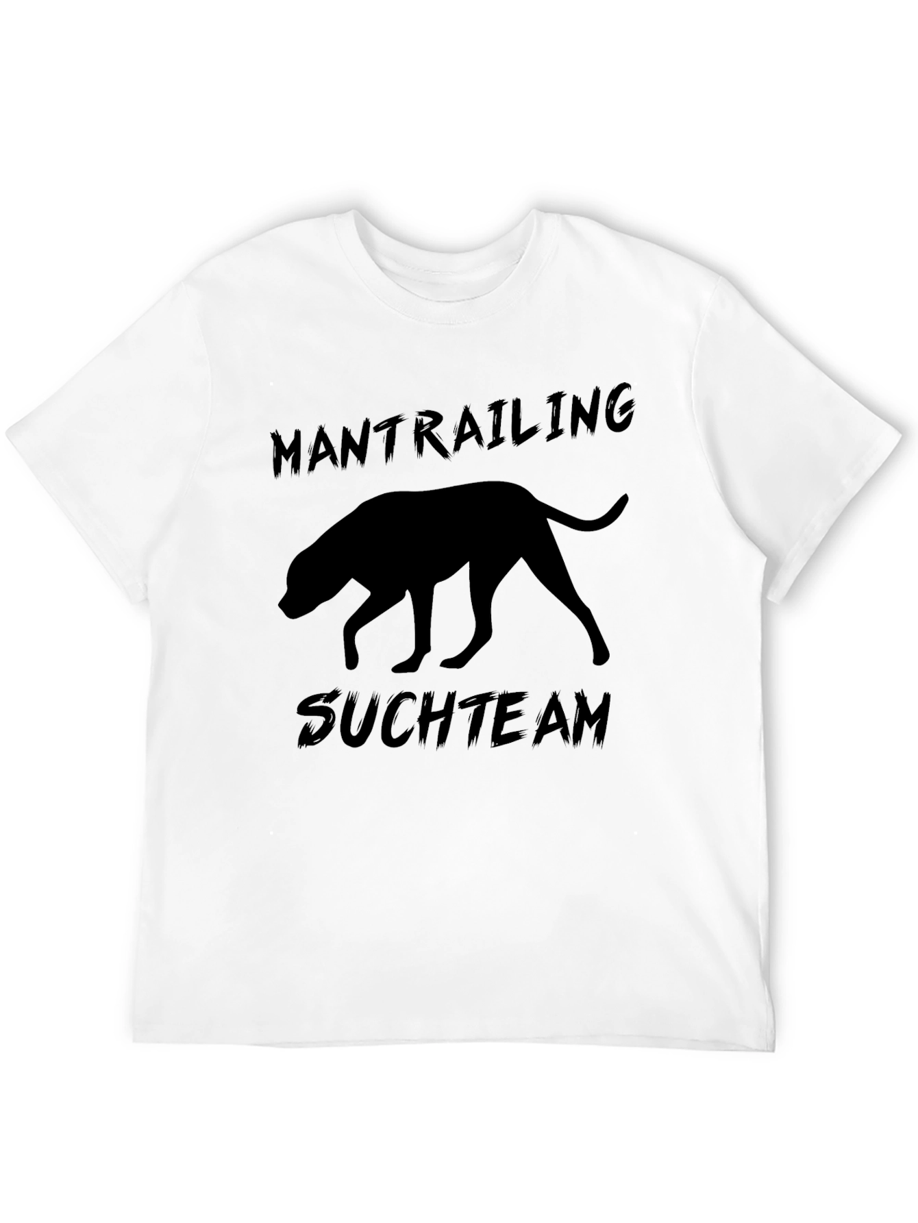 Mantrailing Suchteam Dog Silhouette Graphic Tee