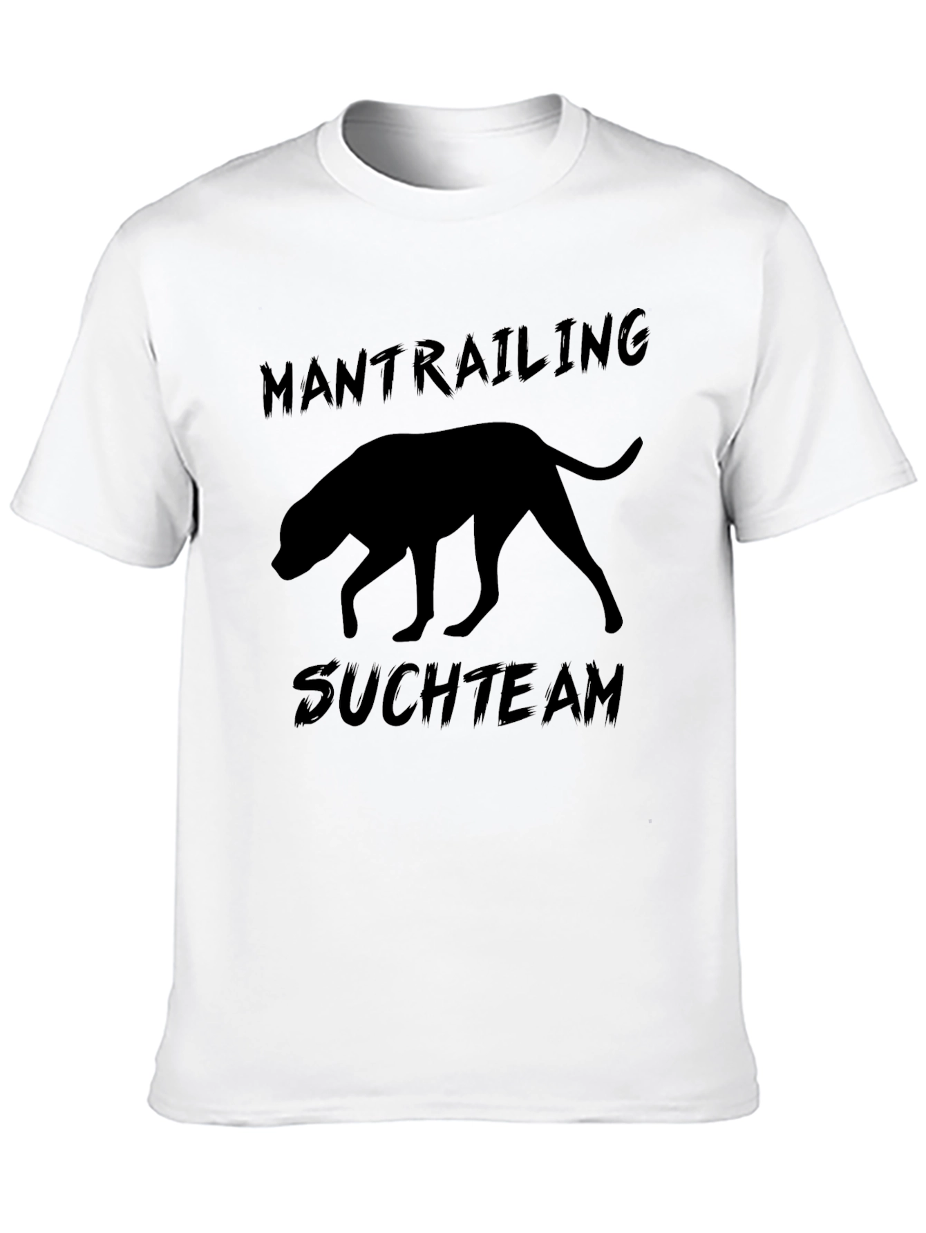 Mantrailing Suchteam Dog Silhouette Graphic Tee