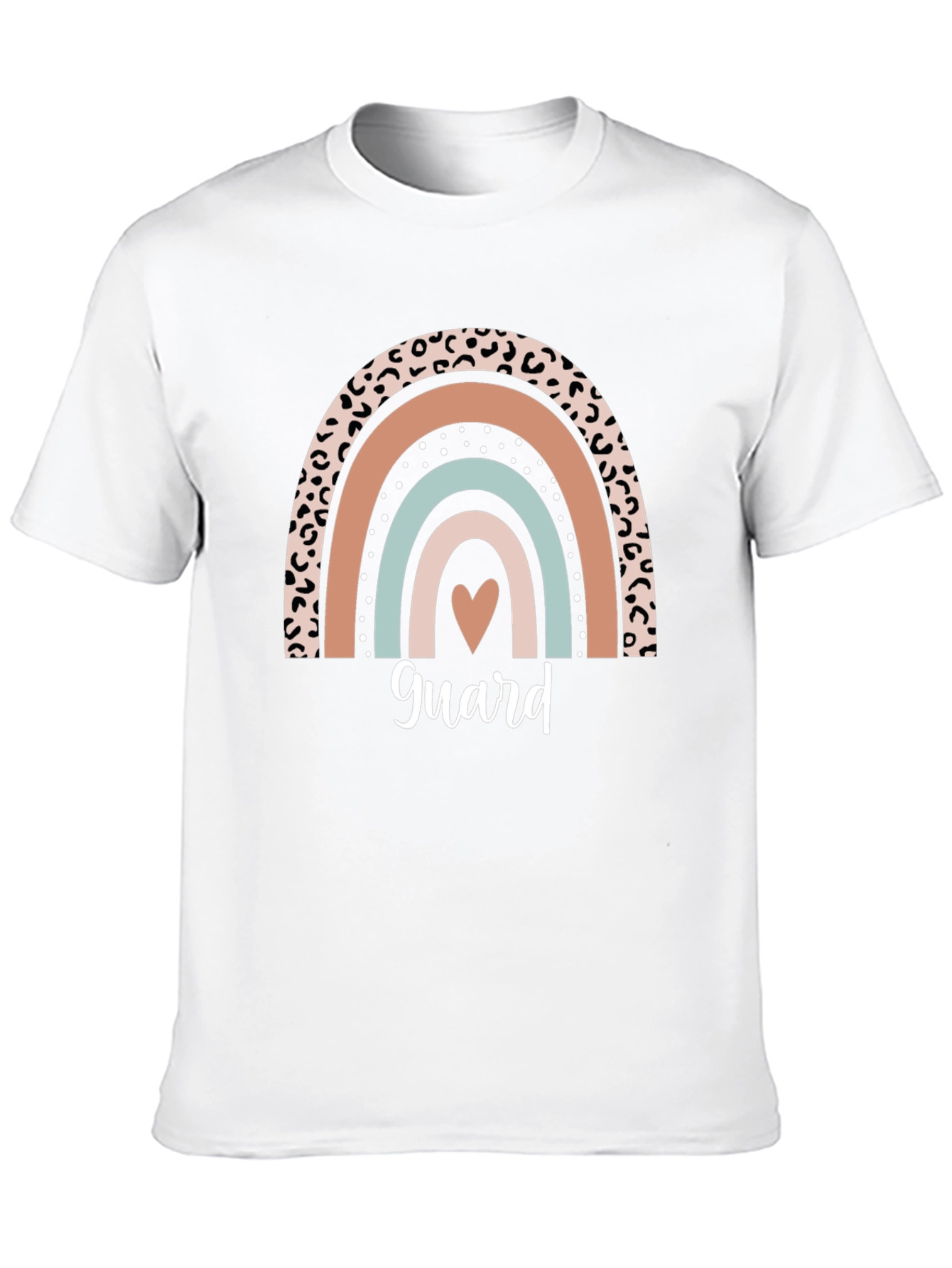 Rainbow Heart Guard Graphic Tee