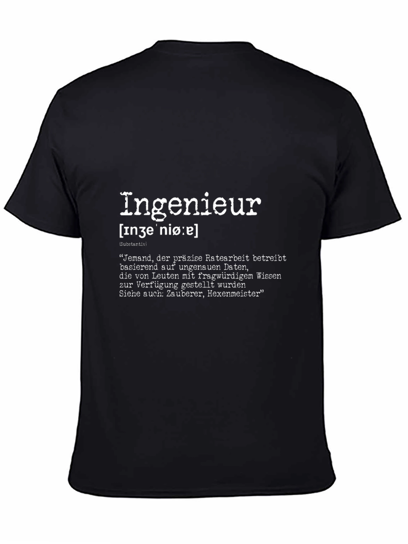 Engineer Definition Graphic Tee - Black T-Shirt