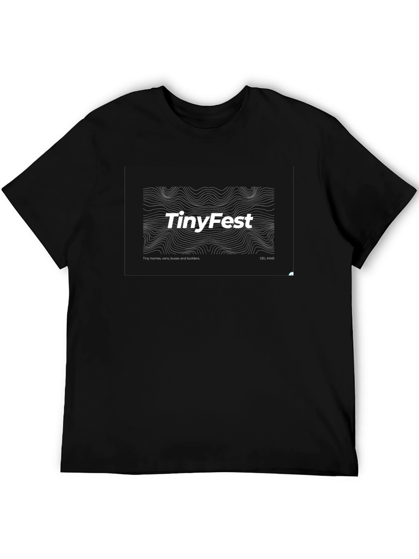TinyFest Black T-Shirt - Tiny Homes Vans & Builders