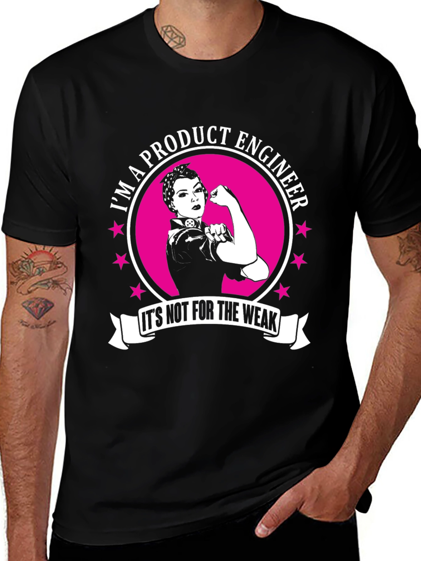 Product Engineer Womens T-Shirt - Strong Female Design