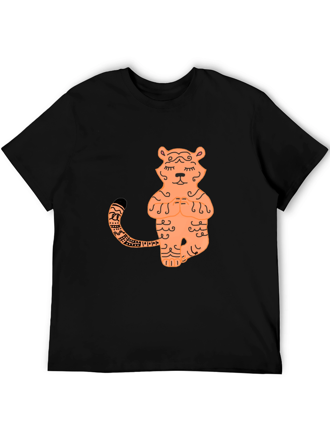 Zen Tiger Graphic Tee - Stylish Yoga T-Shirt