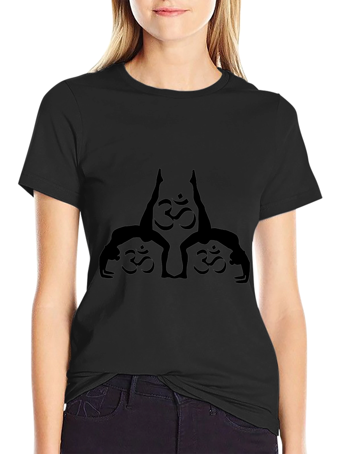 Yoga Om Symbol Black T-Shirt
