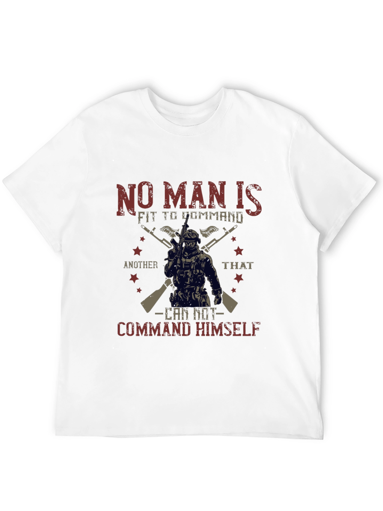 Military Inspired Graphic T-Shirt - Command Yourself
