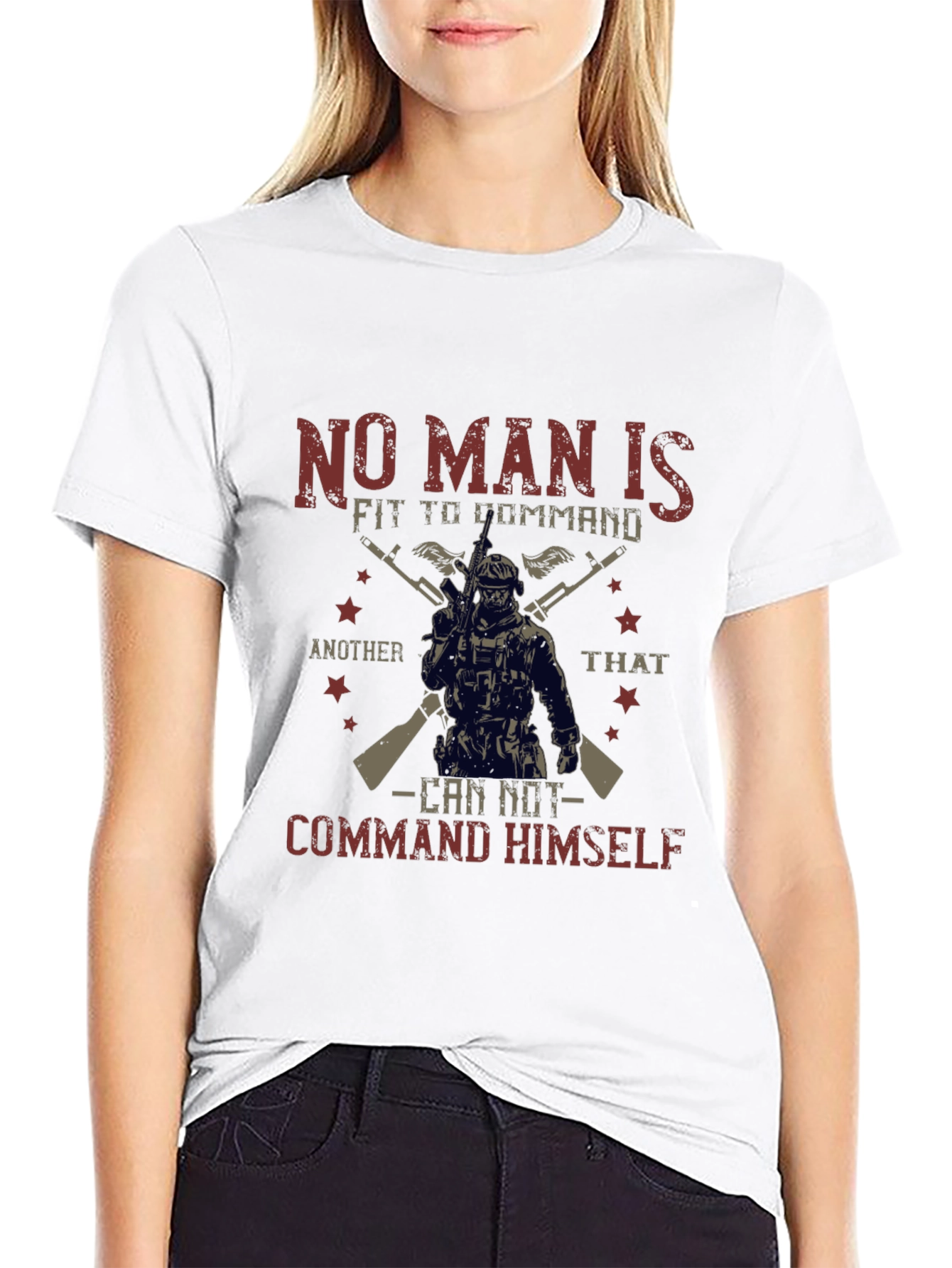 Military Inspired Graphic T-Shirt - Command Yourself