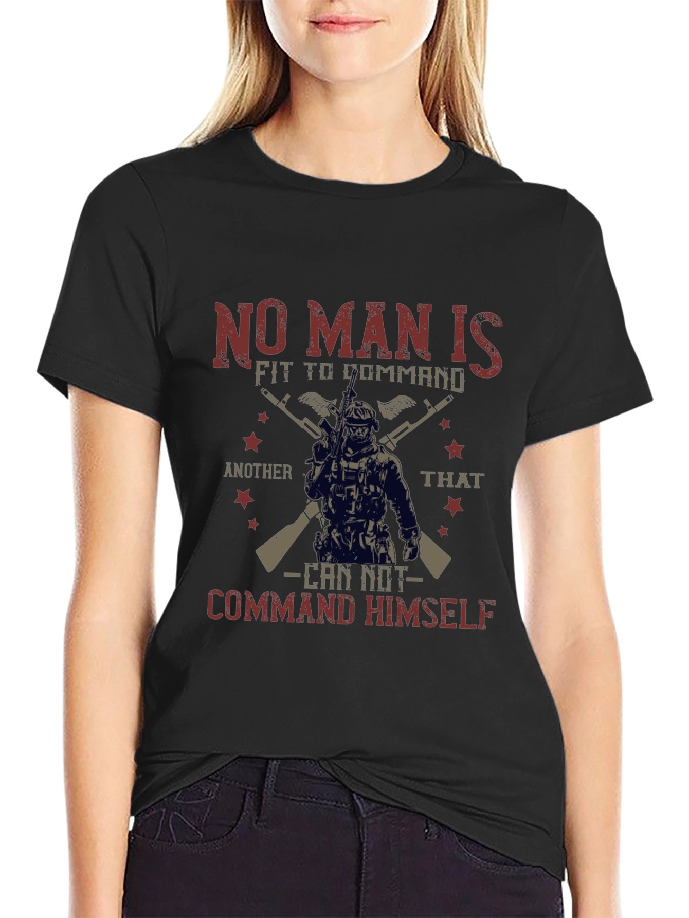 Military Inspired Graphic T-Shirt - Command Yourself