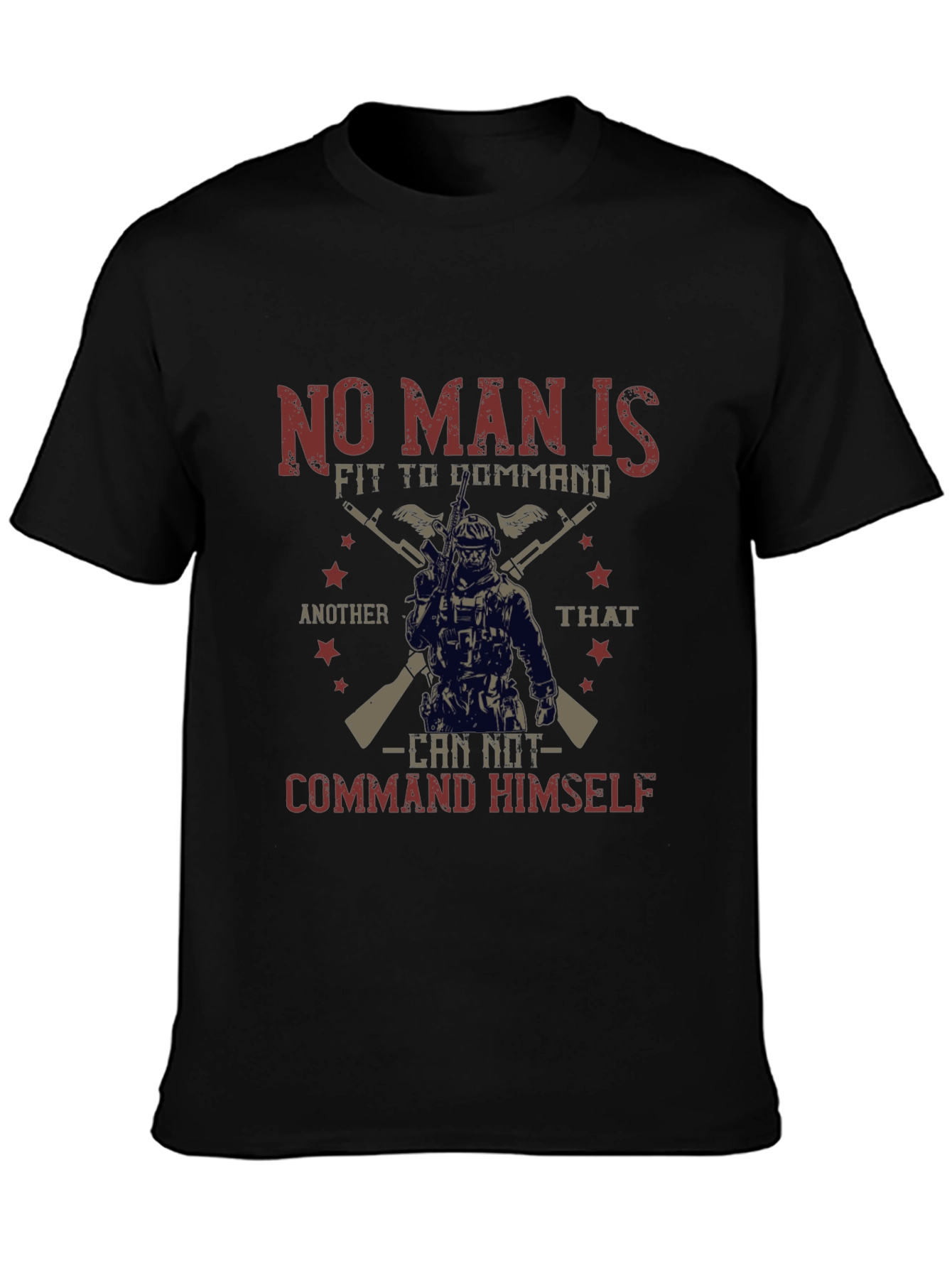 Military Inspired Graphic T-Shirt - Command Yourself