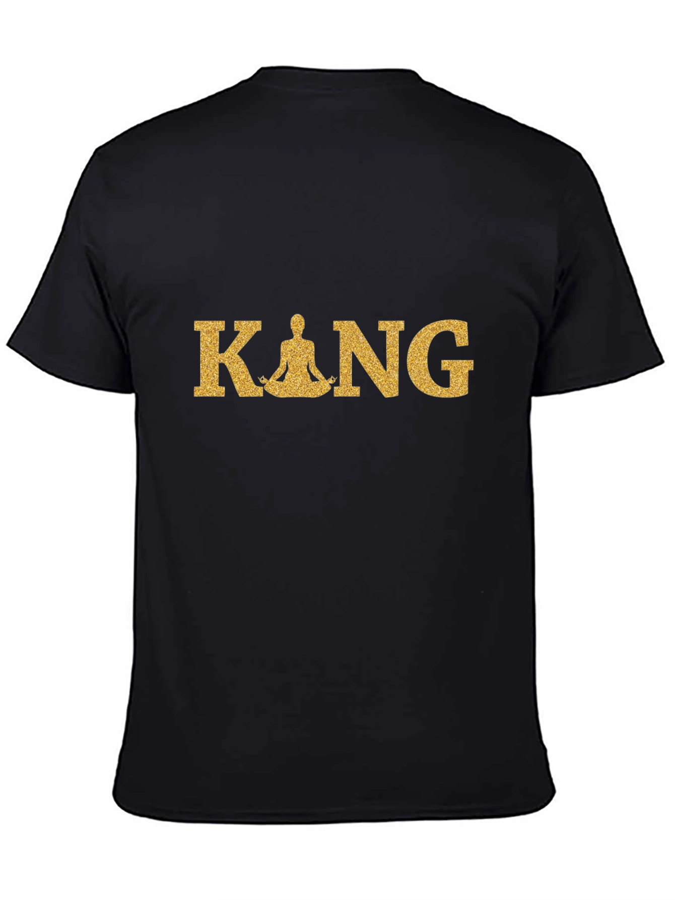 Meditative King Black T-Shirt