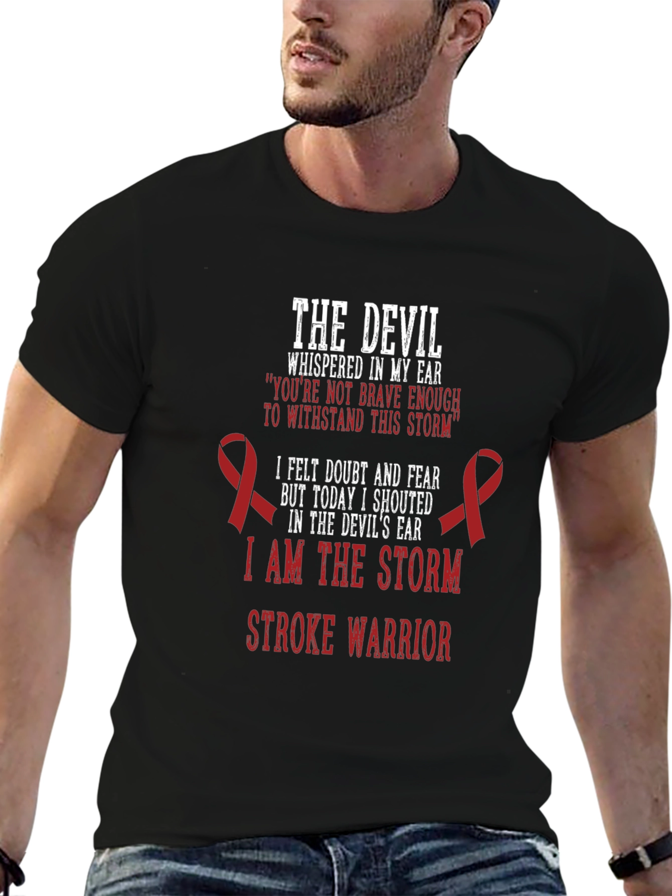 Stroke Warrior T-Shirt - Inspirational Design