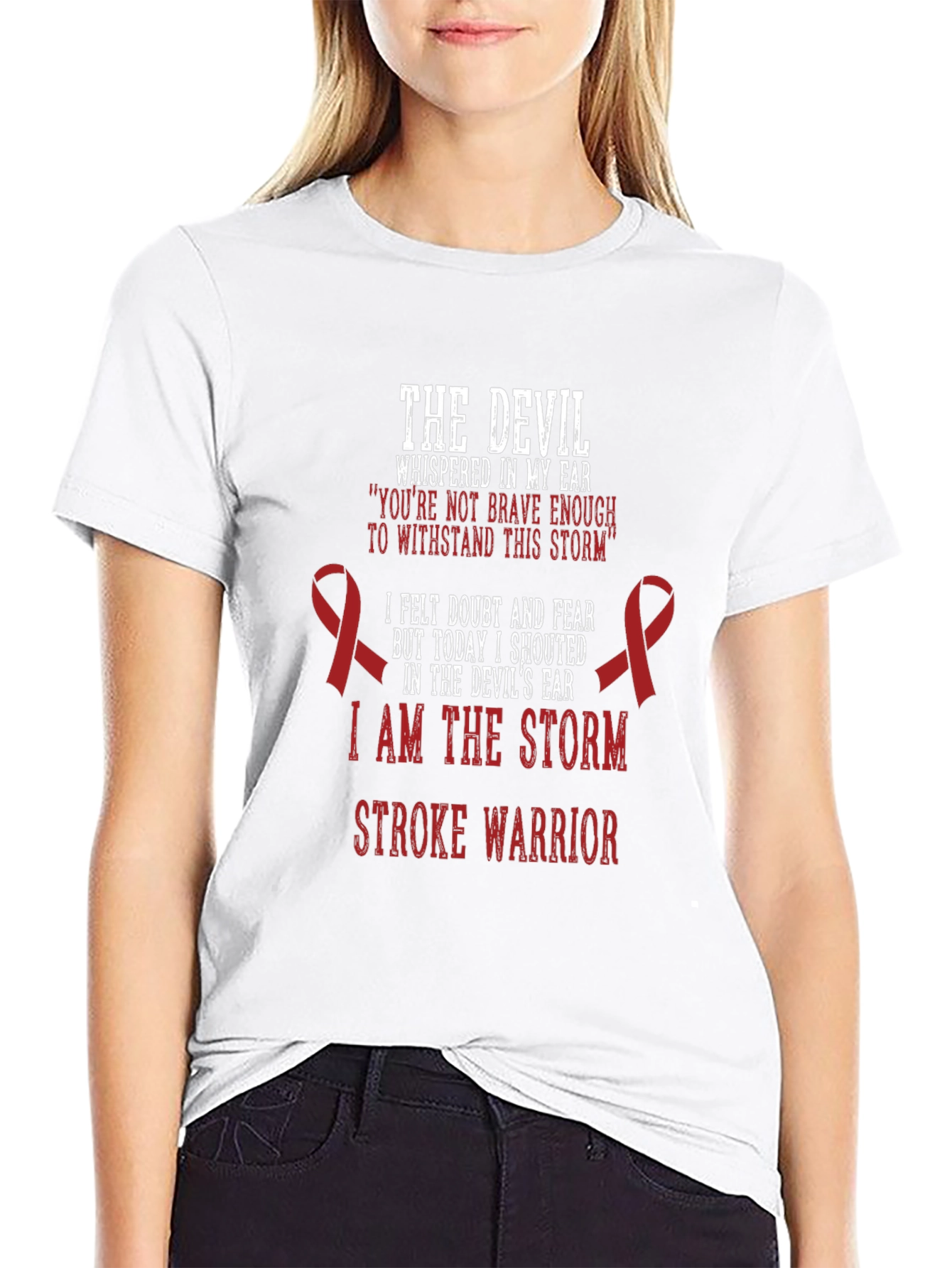 Stroke Warrior T-Shirt - Inspirational Design