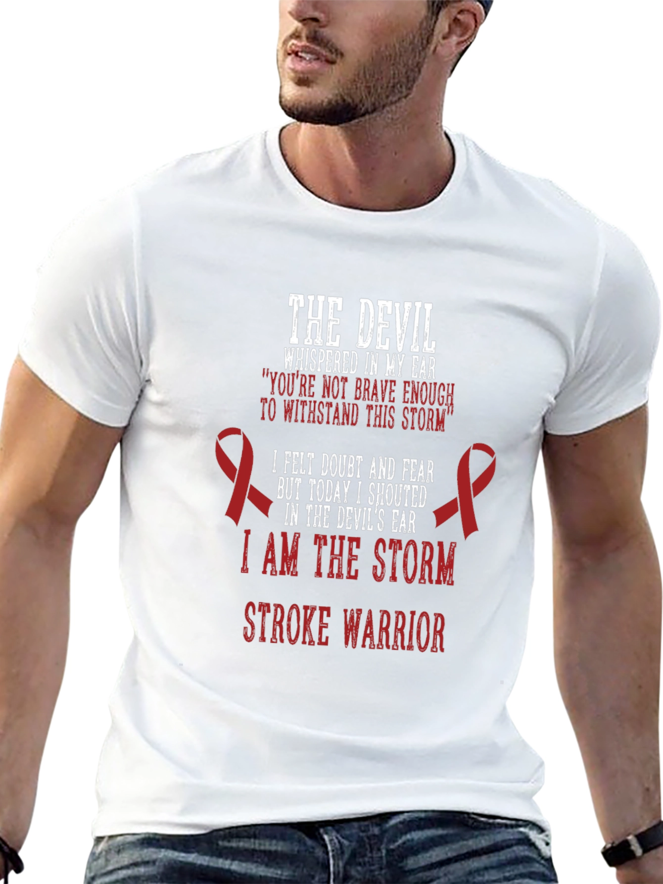 Stroke Warrior T-Shirt - Inspirational Design