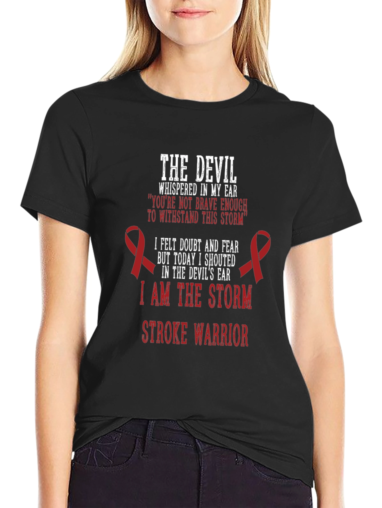 Stroke Warrior T-Shirt - Inspirational Design