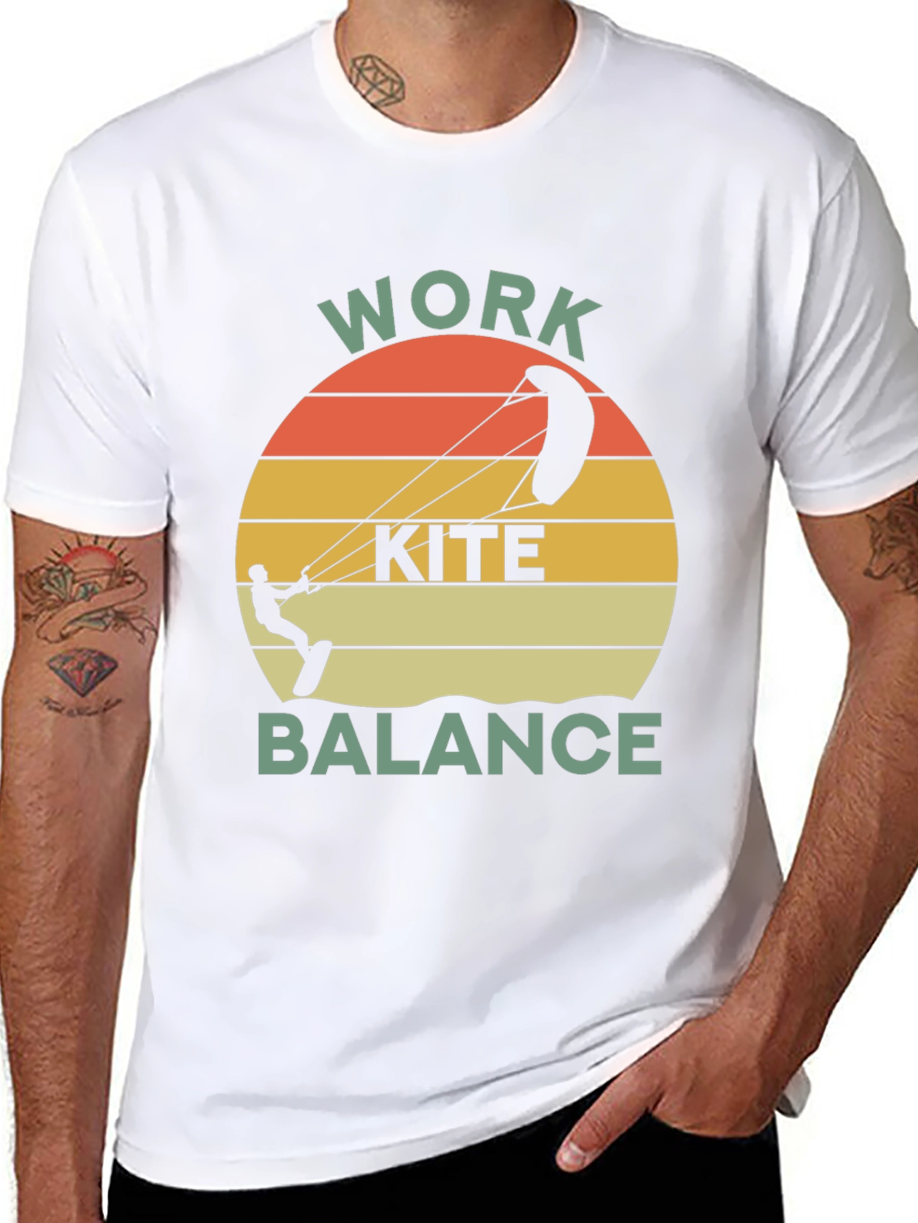 Work Kite Balance Graphic T-Shirt