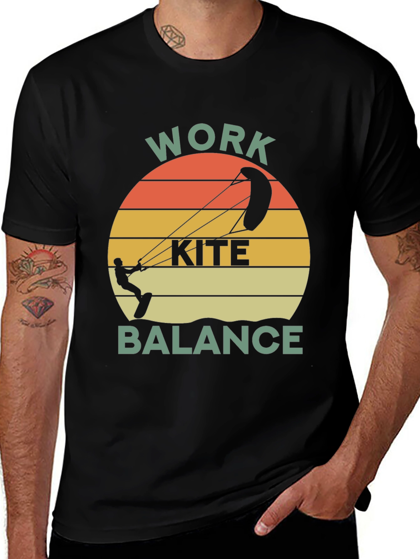 Work Kite Balance Graphic T-Shirt
