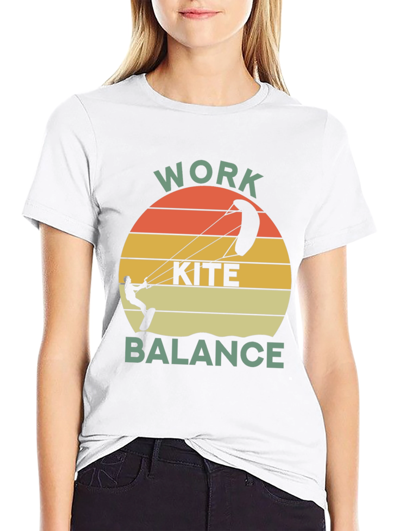 Work Kite Balance Graphic T-Shirt